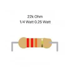 Resistor 22k ohm 0.25 W 