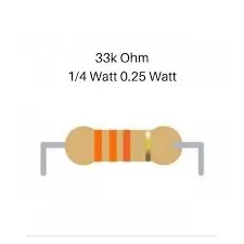 Resistor 33k ohm 0.25 W