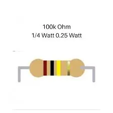 Resistor 100k ohm 0.25 W
