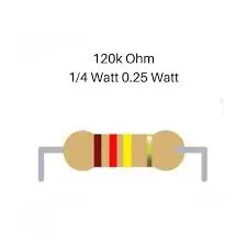 Resistor 120k ohm 0.25 W