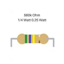 Resistor 560k ohm 0.25 W 