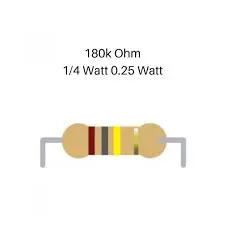 Resistor 180K ohm 0.25 W