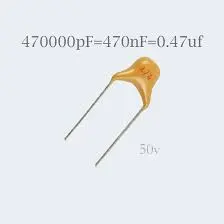 Ceramic capacitor 0.47 uf (474nf) 50 v  