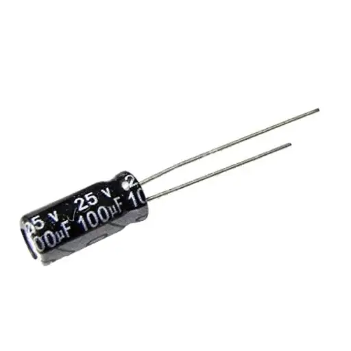 Electrolytic Capacitor 100 uF 25 V 