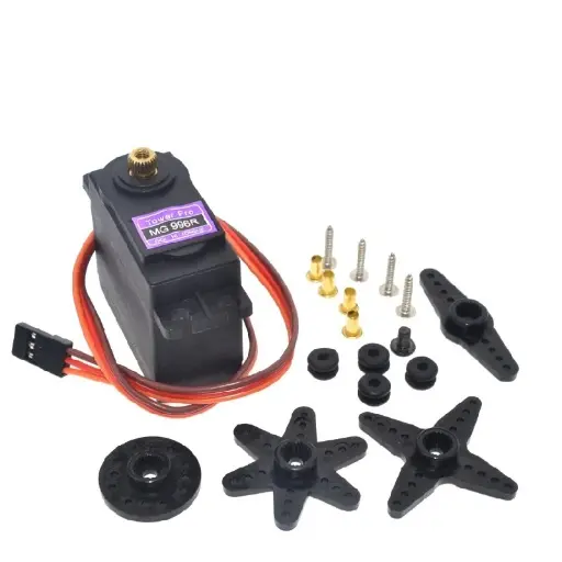 Servo Motor MG996R 180° High Torque  – 11kg/cm,  Rotation (Metal Gear)