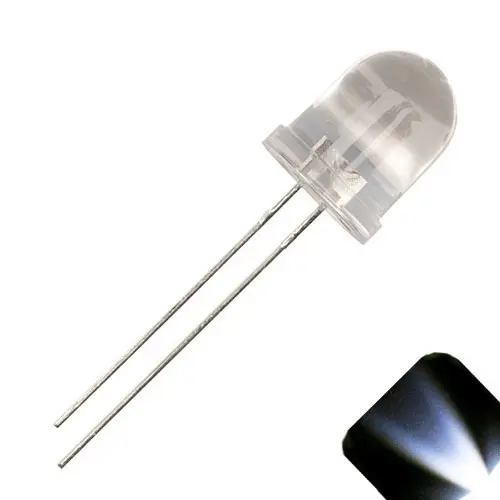 white LED 10 MM 