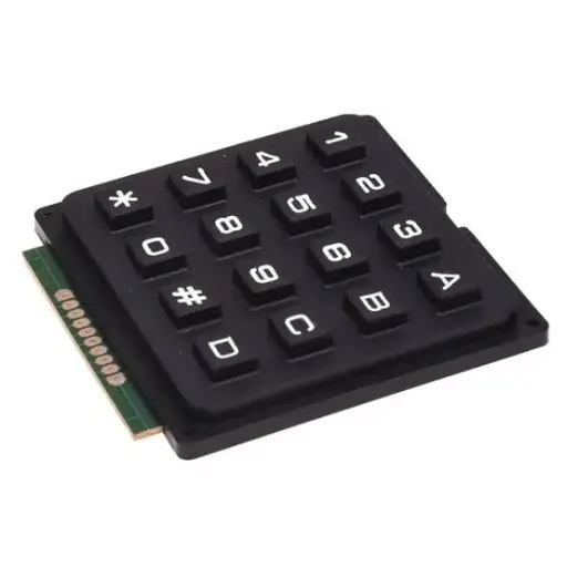 Keypad 4×4 16 high quality black 